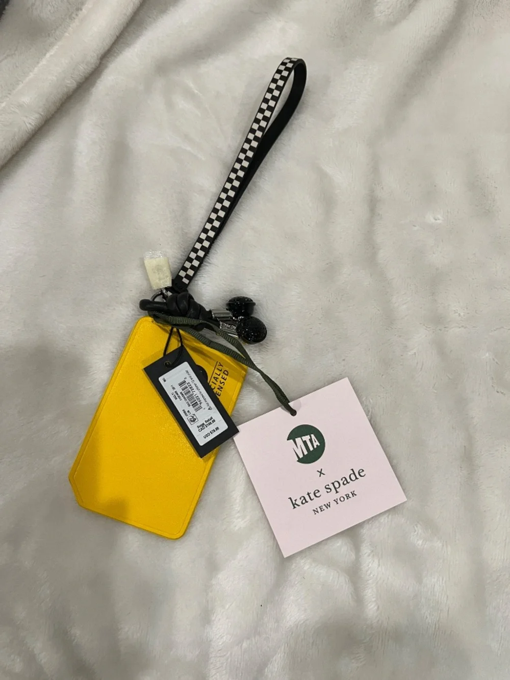 Kate spade MTA Metro Card bag charm NWT